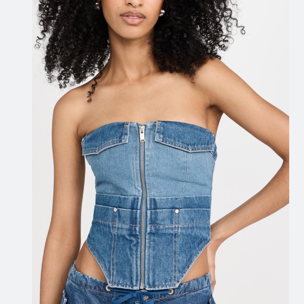 FINAL PRICE. NEW Dion Lee Denim Bustier